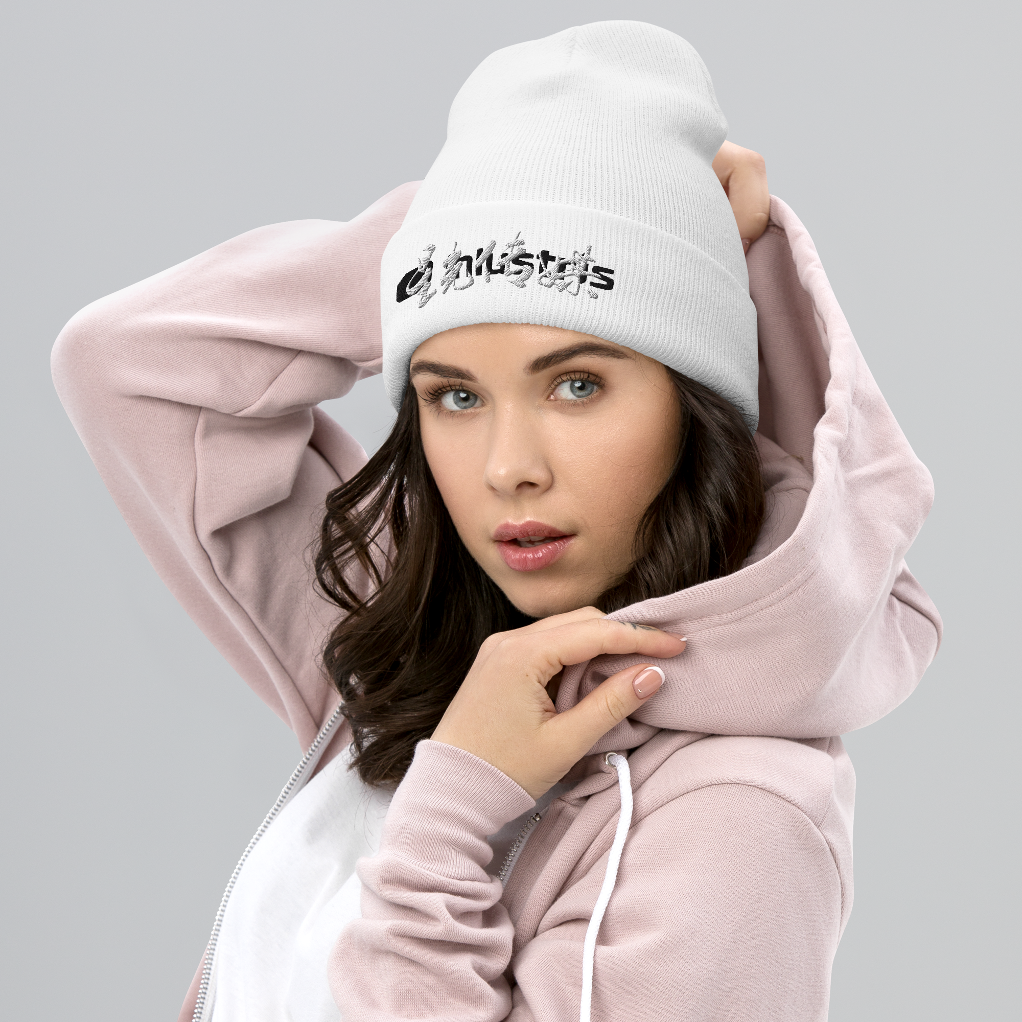 INLUSTRIS Starlight Calligraphy Logo Cuffed Beanie - 01
