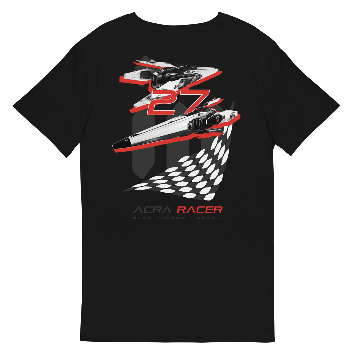 ACRA Racer Checkered Flag - premium cotton t-shirt - 02
