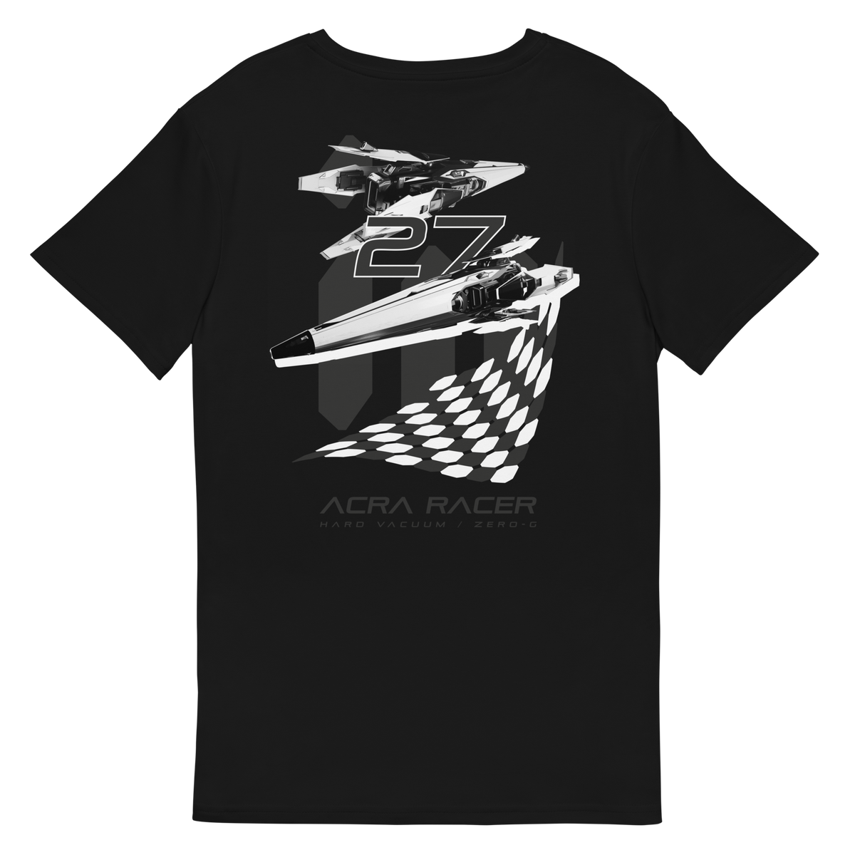 ACRA Racer Checkered Flag - premium cotton t-shirt - 01