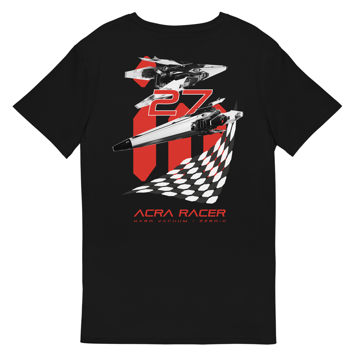 ACRA Racer Checkered Flag - premium cotton t-shirt - 03
