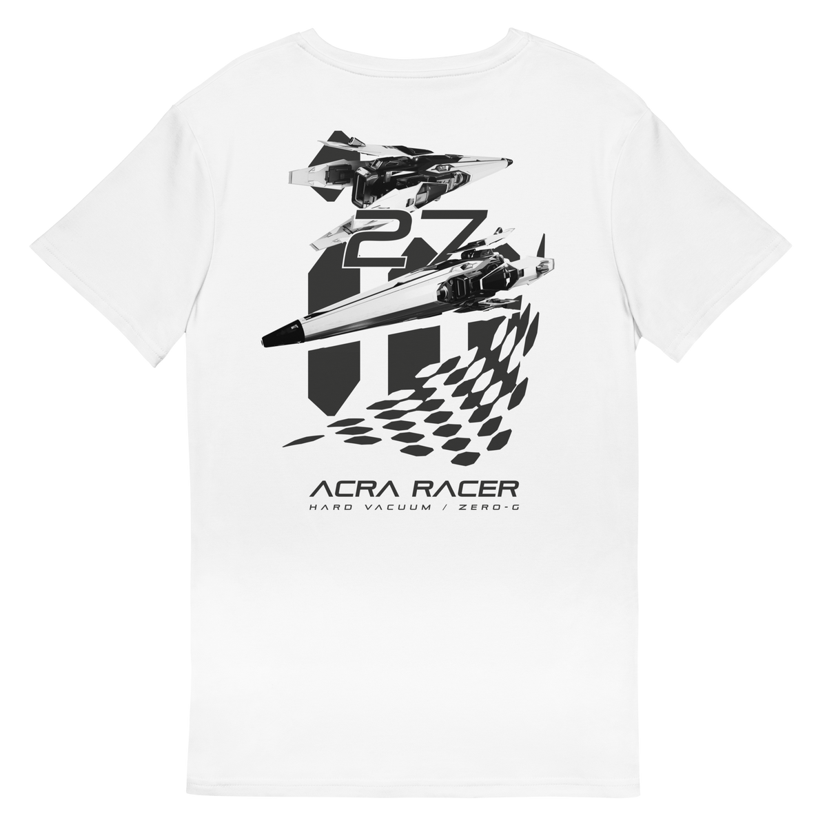 ACRA Racer Checkered Flag - premium cotton t-shirt - 01