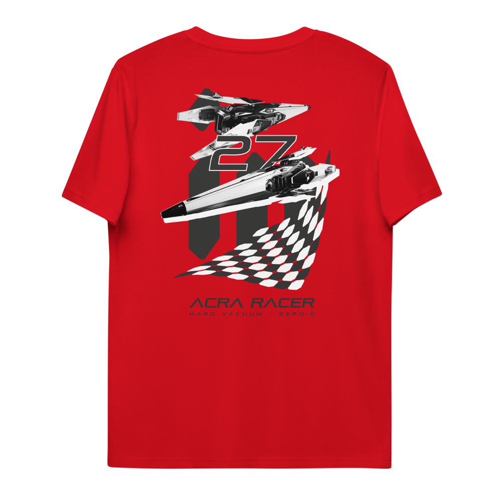 ACRA Racer Checkered Flag - Unisex organic cotton t-shirt - 05